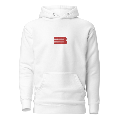 BFG Red | White Hoodie