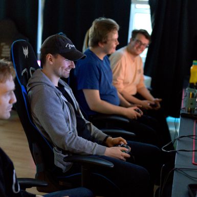 Players engrossed in a TUBA session at Bitfix HQ.